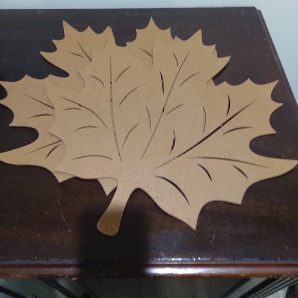 JCPENNEY Leaf 2 PC Placemats Khaki - Picture 2 of 7